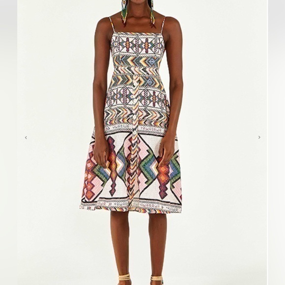 Farm Rio Multicolored Printed Dress Size XL - Picture 1 of 5
